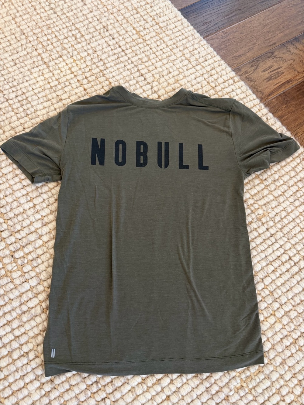 NOBULL Gray Green Logo Tee